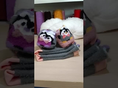 100% Polyester Imitated Fur Yarn For Making Warn And Soft Sweaters